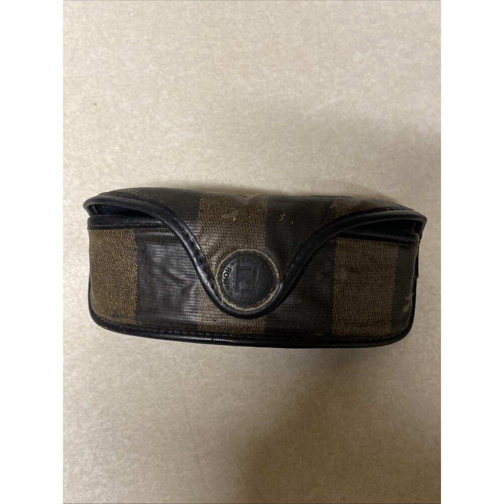 Vintage Fendi Eye Glass Case Roma Italia Occhiali Italy Reading Snap Case